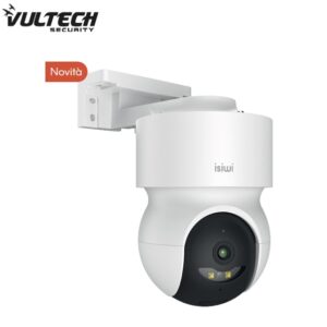 Telecamera Alimentata Isiwi REDI ON 2K Motorizzata per esterno IP65 IR LED SHOWCOLOR Audio Bidirezionale Sd Card Stand Alone
